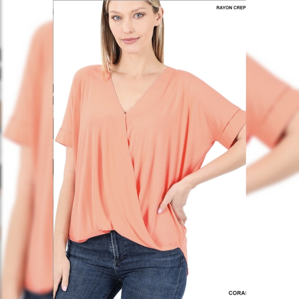Zenana Outfitters Draped Top
